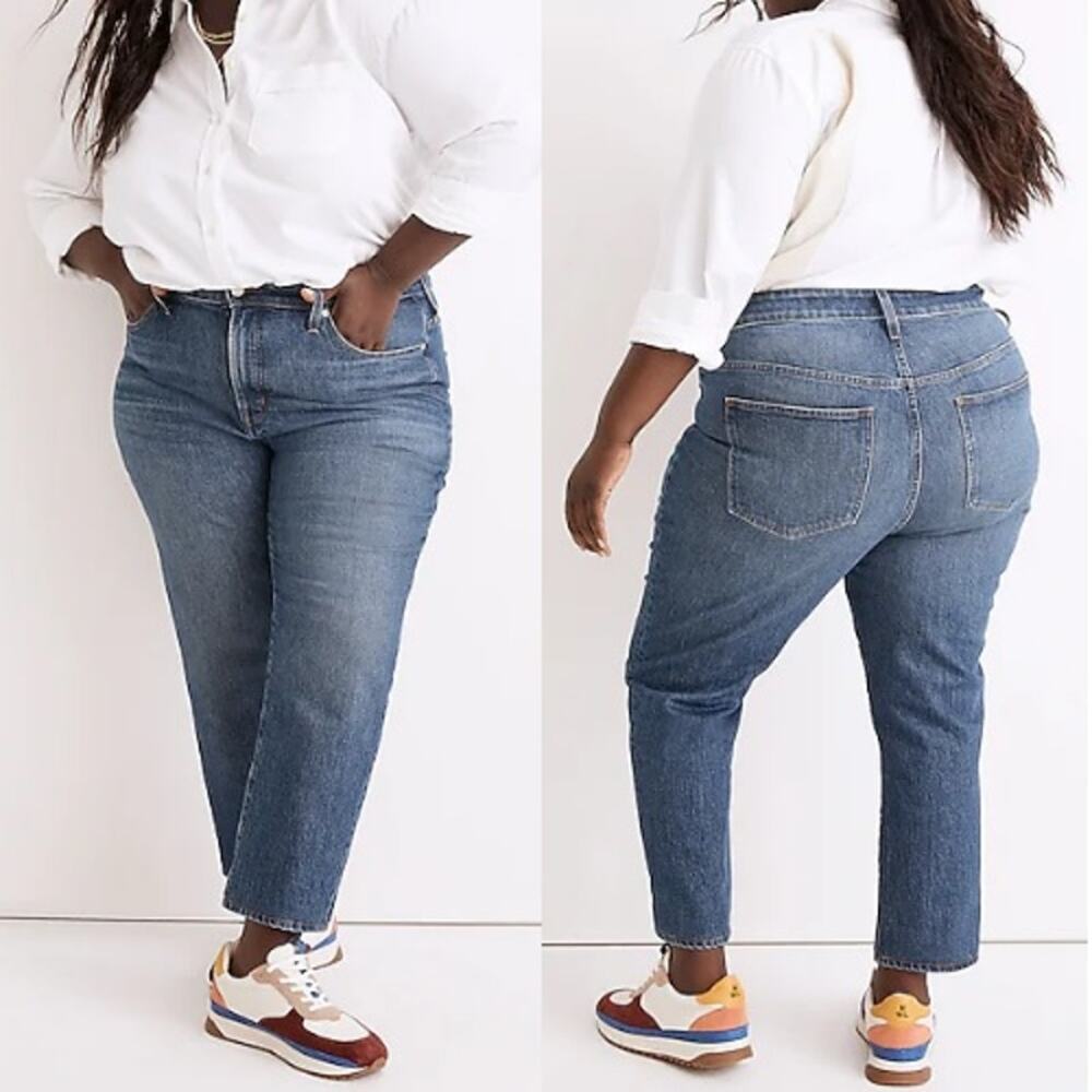 Madewell NWT The Plus Curvy Perfect Vintage-Style Straight Mom Jean Size 22W